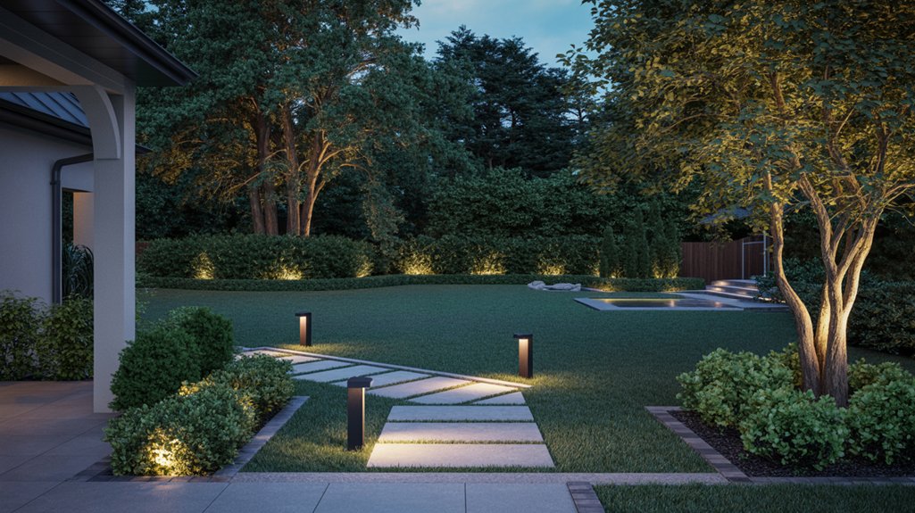 organize outdoor lighting zones
