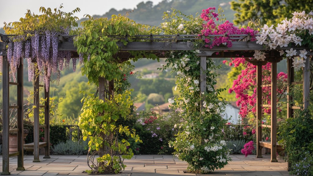 climbing plants for pergolas
