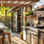 outdoor kitchen pergola design