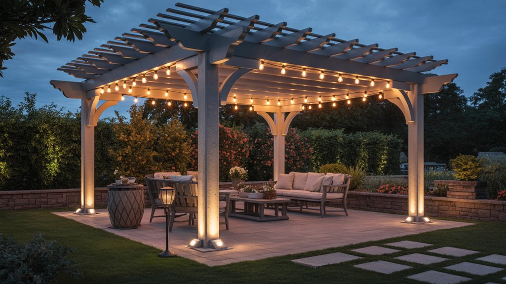 pergola lighting inspiration ideas