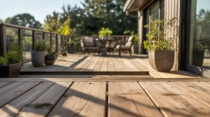 low maintenance composite decking material