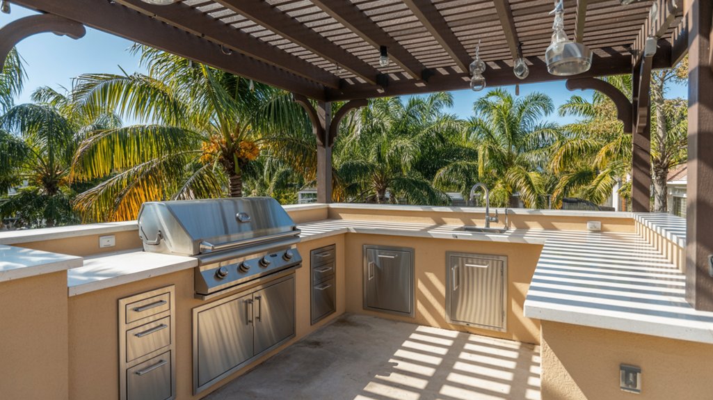 climate specific outdoor kitchen design