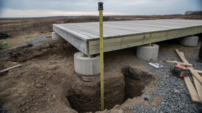 deck footing depth requirements