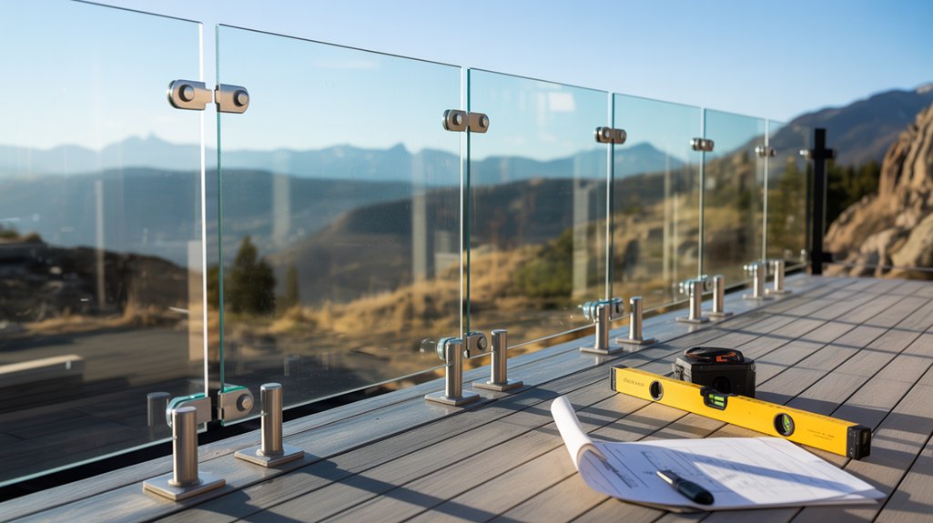 glass railings deck code compliance