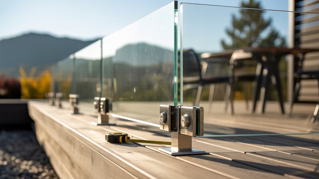 glass railings deck code denver