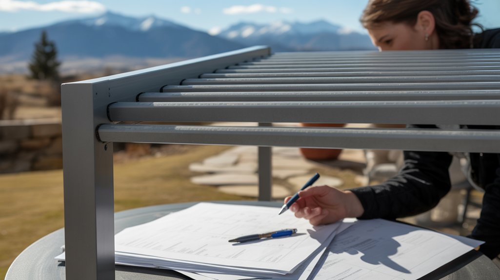 aluminum pergolas permit requirements