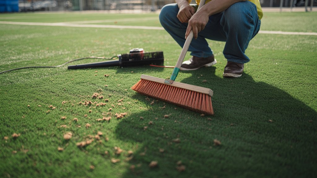 artificial turf requires maintenance