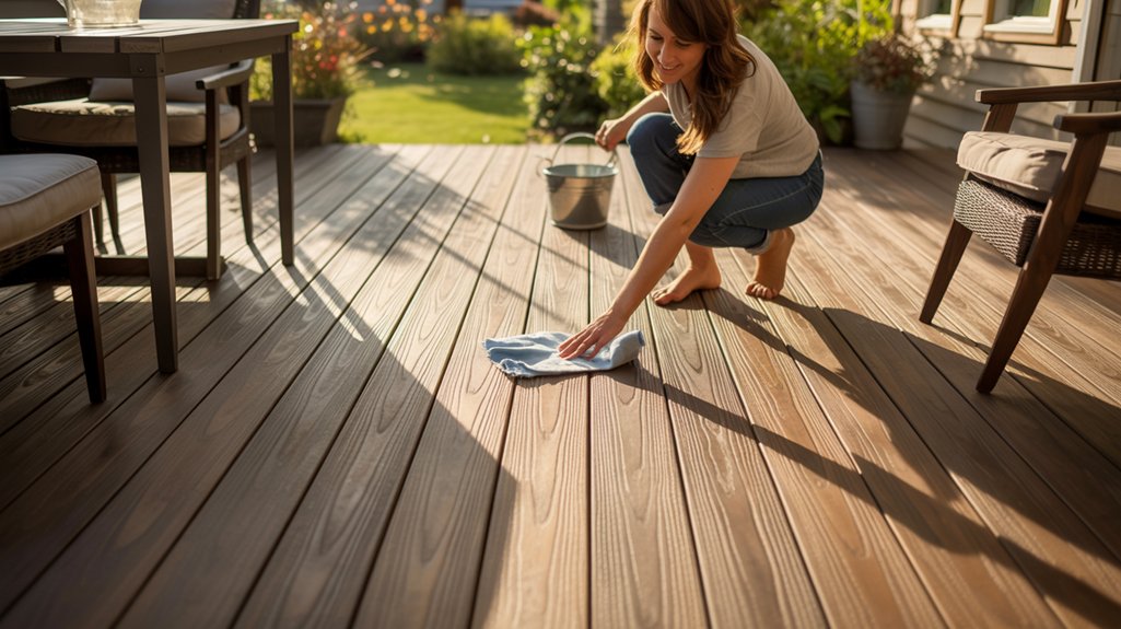 composite decking requires maintenance