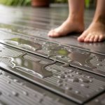 composite decking wet slipperiness