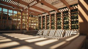 pergolas offer limited shade