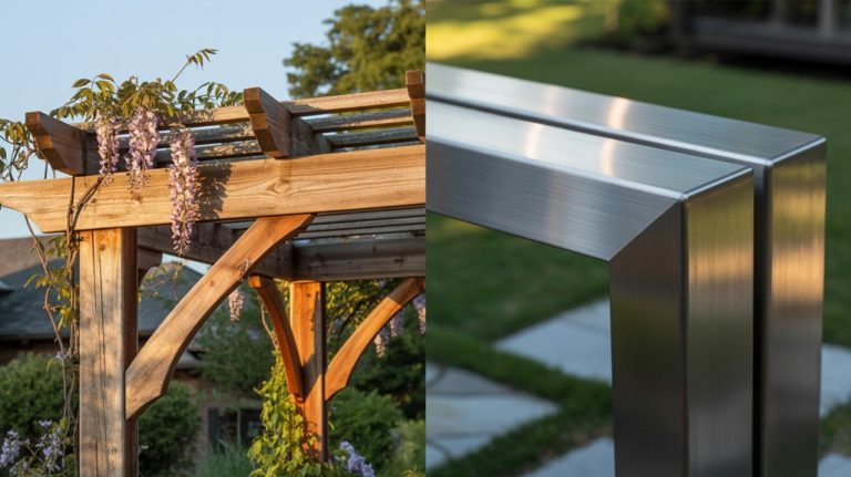 wooden vs aluminum pergolas