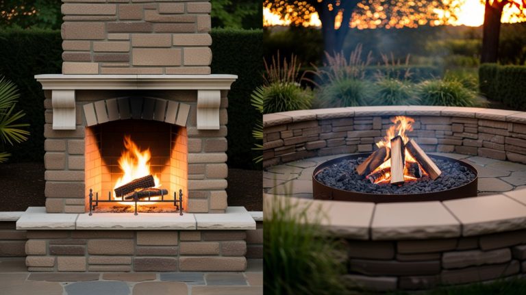 fireplace versus fire pit