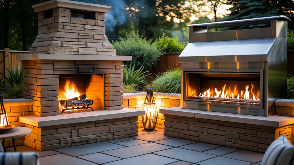 selecting outdoor fireplace fuel